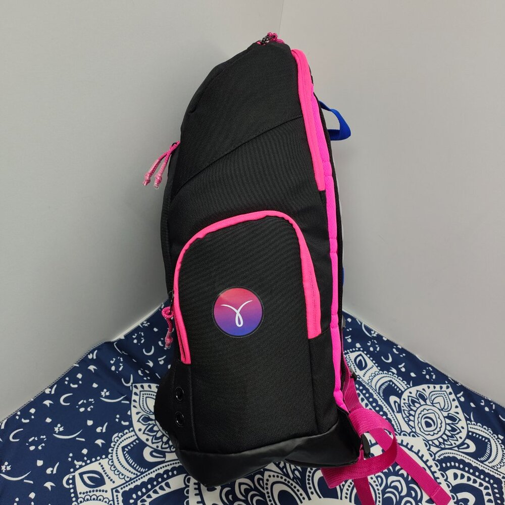 Nike Black Backpack with Pink and Purple Highlights - Picture 3 of 4